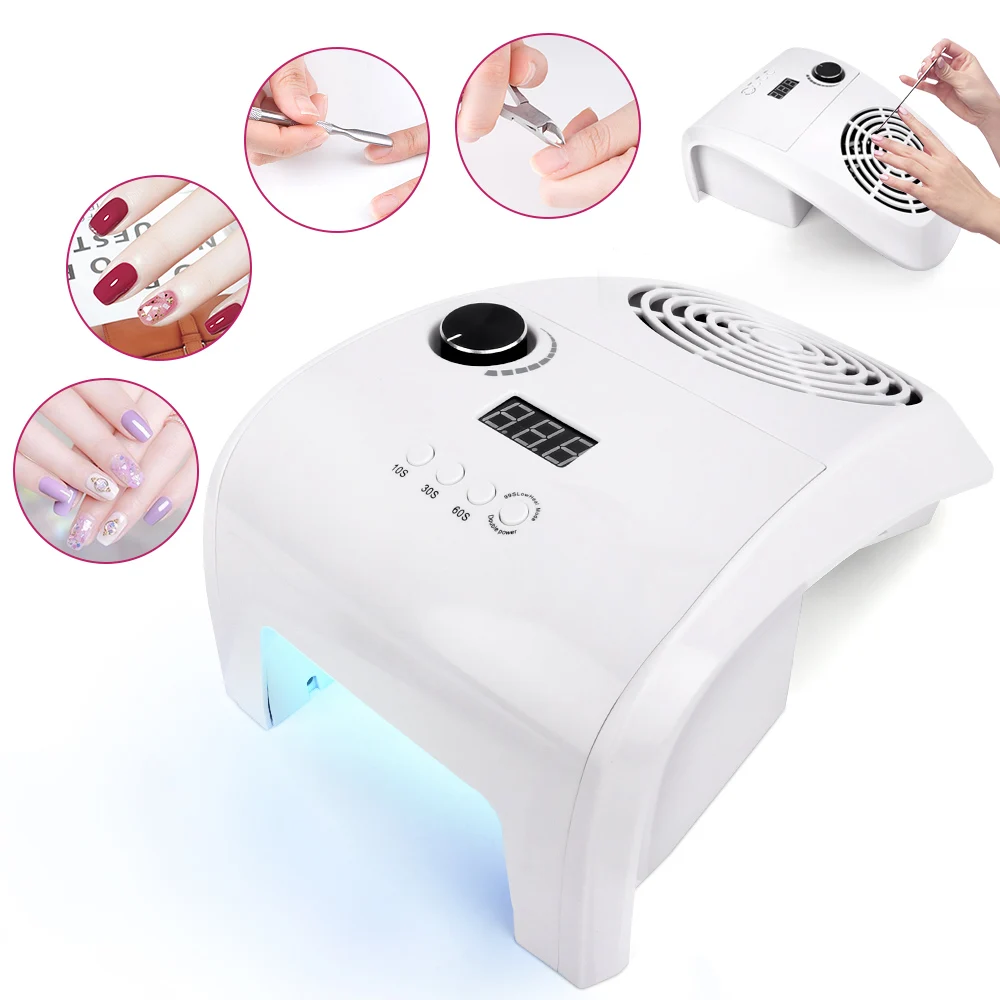 

2in1 Multifunction Manicure Machine Fast Drying UV LED Nail Lamp Nail Drill Vacuum Dust Collector Nail Supplies for Professional