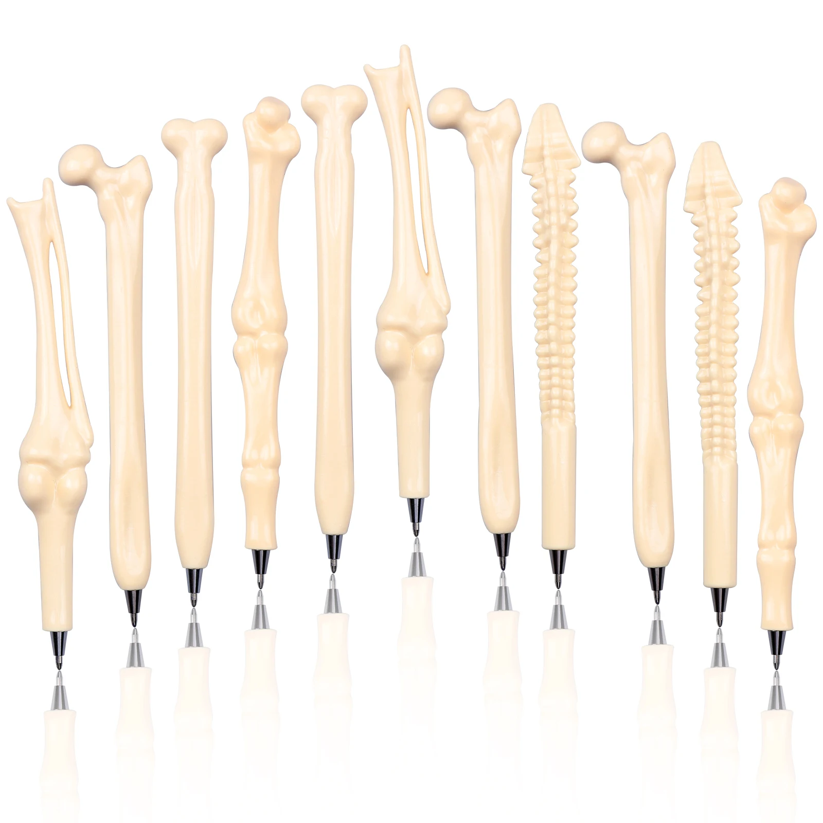 

25Pcs Bone Ballpoint Pen Novelty Skeleton Bone Shaped Pens Students Supplies