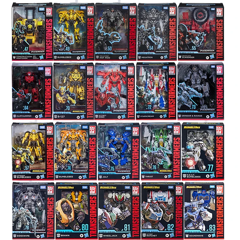 

Экшн-фигурка Transformer Studio Series SS44-83 SS54 55 57 64 66 77 71 80 82 с трещоткой Wheeljack Shockwave Sideswipe Bumblebee, игрушка
