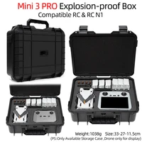portable carrying case waterproof explosion proof box hard suitcase for dji mini 3 pro drone accessories box