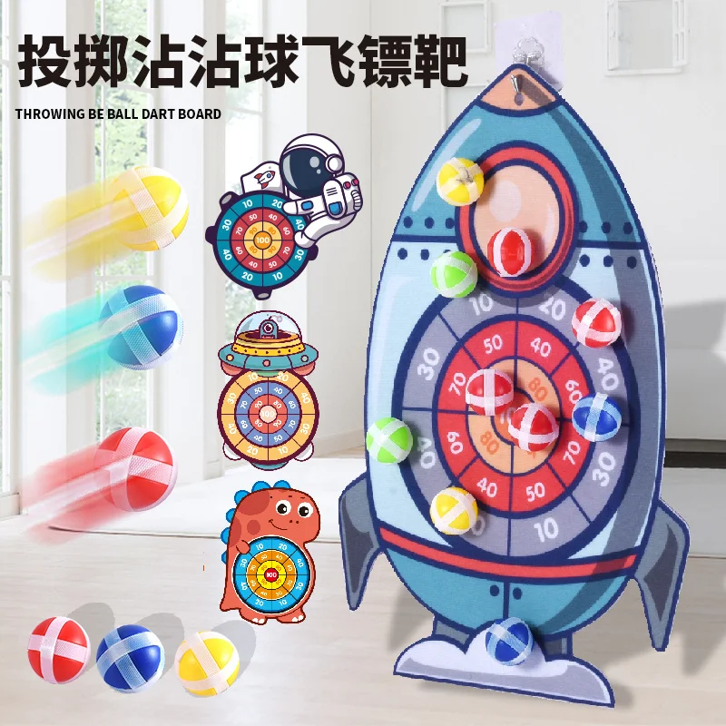 

Sticky Ball Dart Board Target Sports Game Toys For Children Outdoor Party Toys Target Sticky Ball Throw Educational Board Games