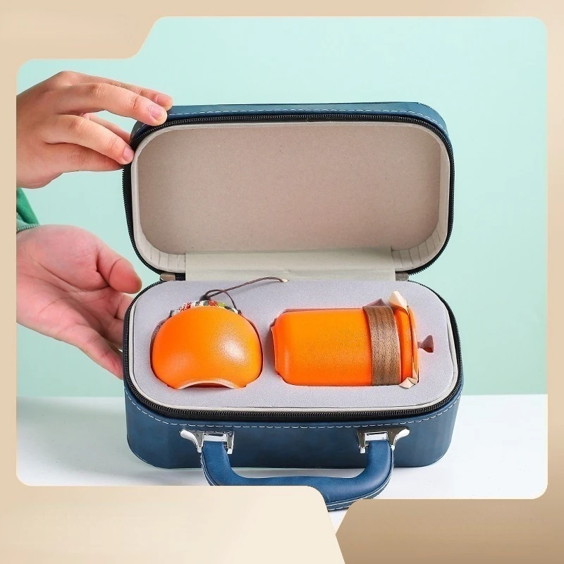 

Travel Tea Set Portable Bag Outdoor Kung Fu Vehicle Outdoor Camping Tea Making Belt Kettle Tea stove Tea pot