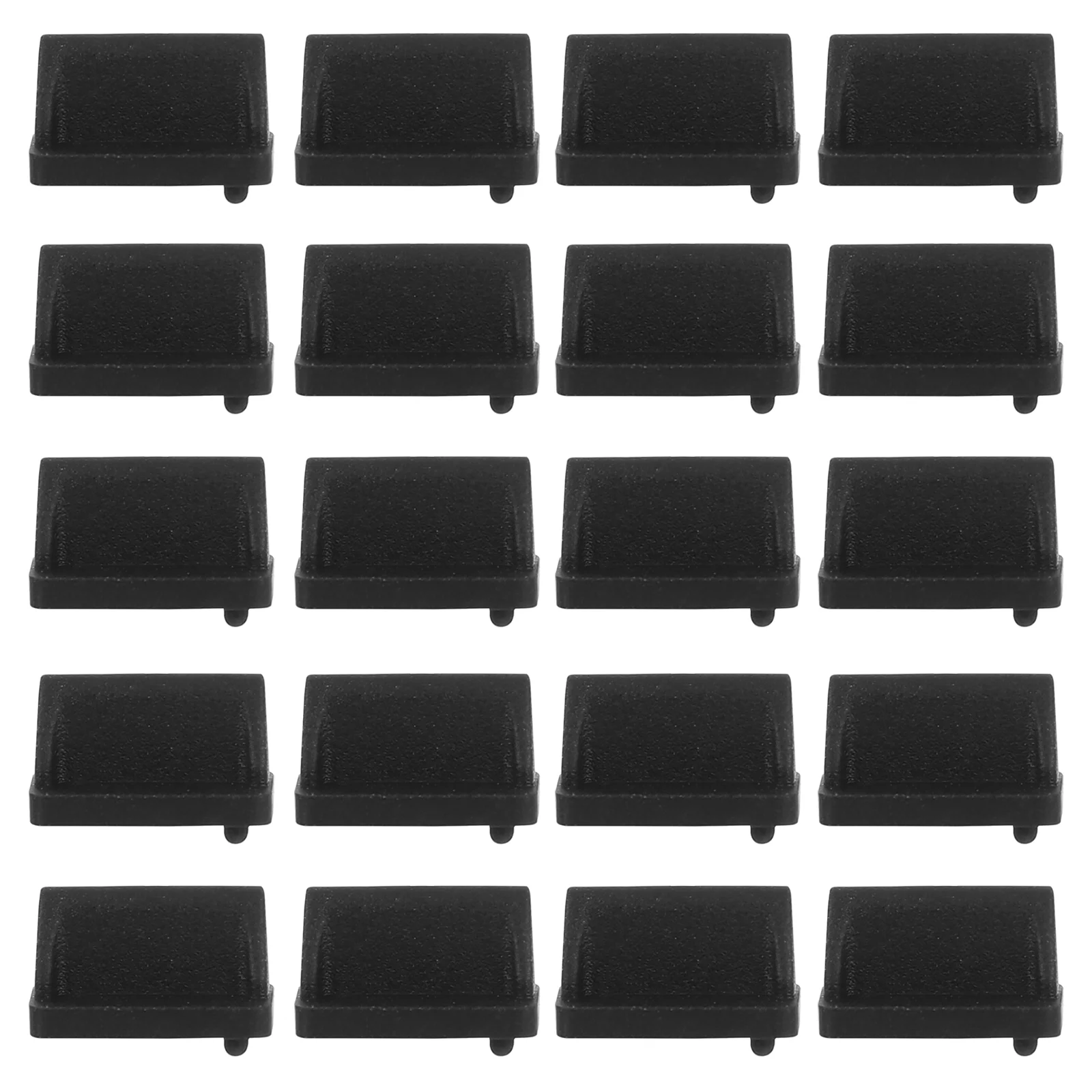

20 PCS Dust Plug USB End Anti-dust Covers Computer Accessory Silicone Plugs Stopper Charger Port