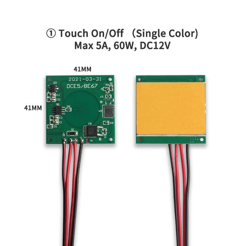 

LED Light 12v Capacitive Touch Screen Panel Membrane Switch Dimmer Control Sensor Modular for Mirror Light