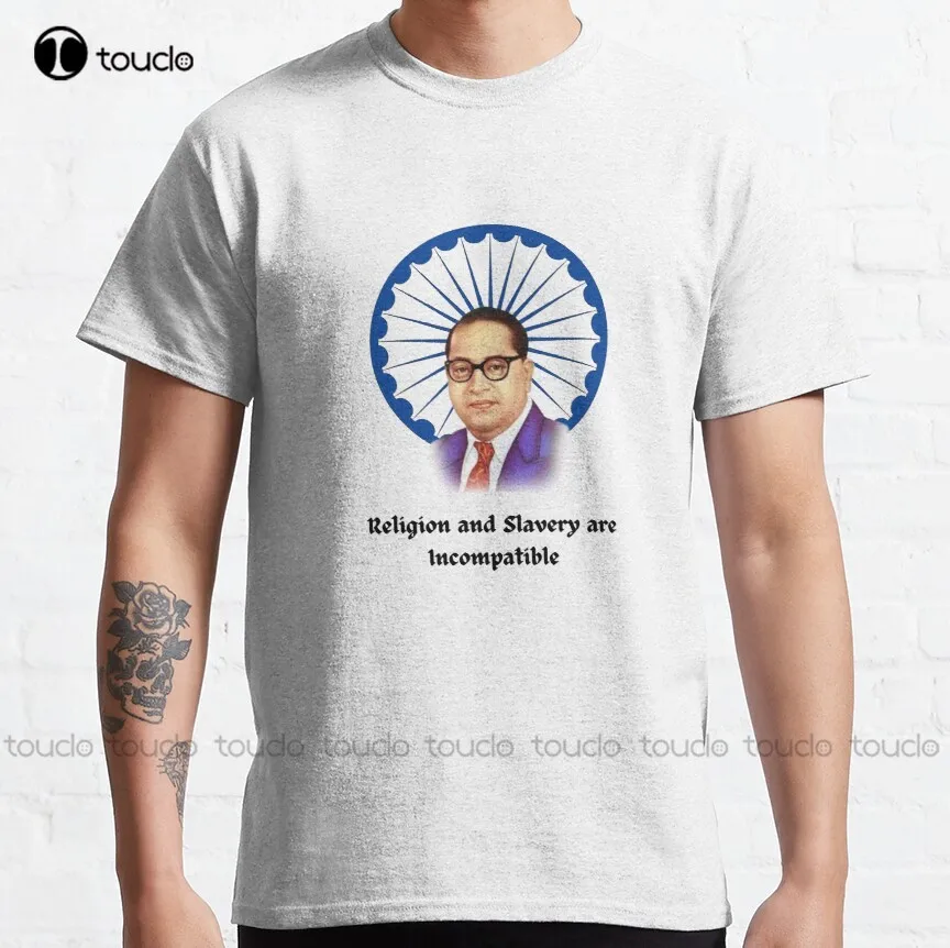 

Классическая Футболка Br Ambedkar, рубашка с мышцами, индивидуальная футболка для подростков, унисекс, футболки с цифровой печатью, женская улич...