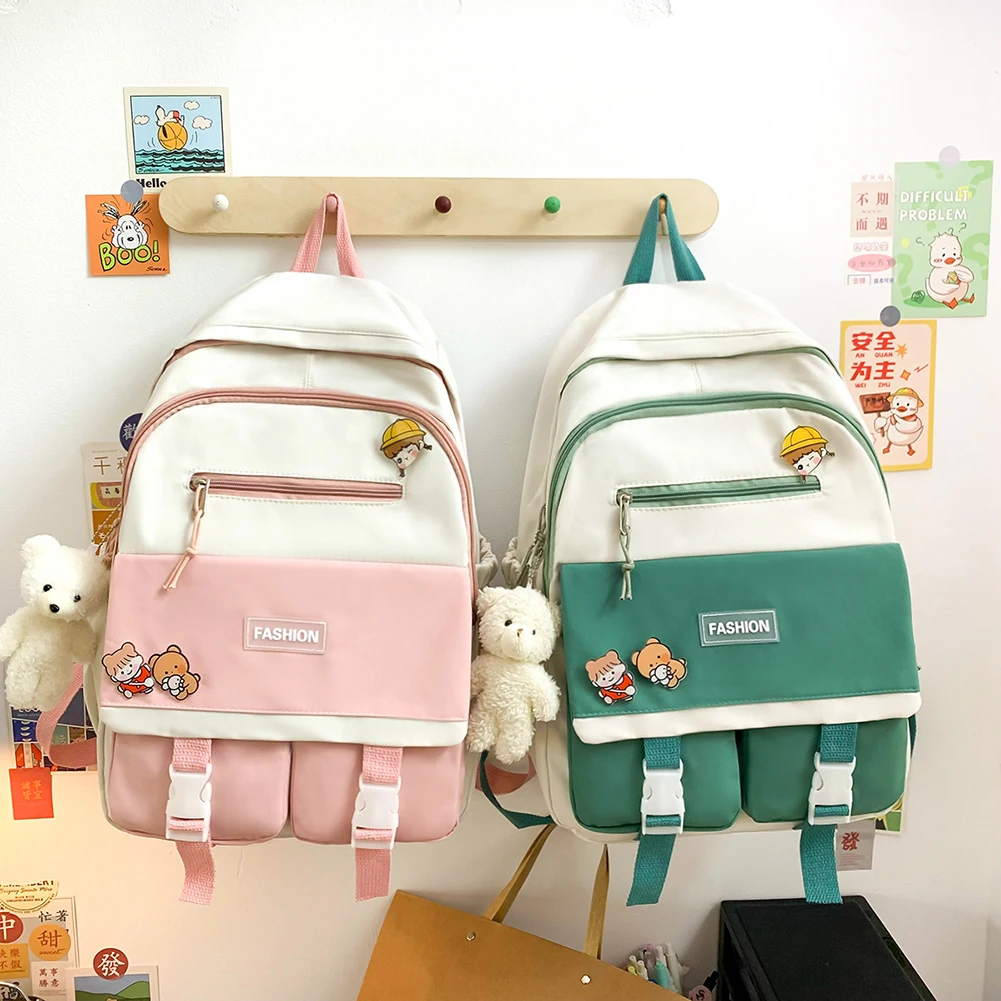 Fashion Backpack Canvas Women Anti-theft Shoulder Bag Tote School For Teenager Girls Backapck Female | Багаж и сумки