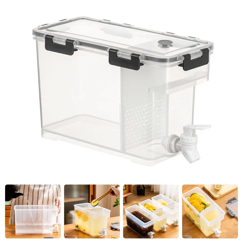 

Beverage Dispenser Juices Storage Container Drinks Barrels Juices Bucket 3.5L