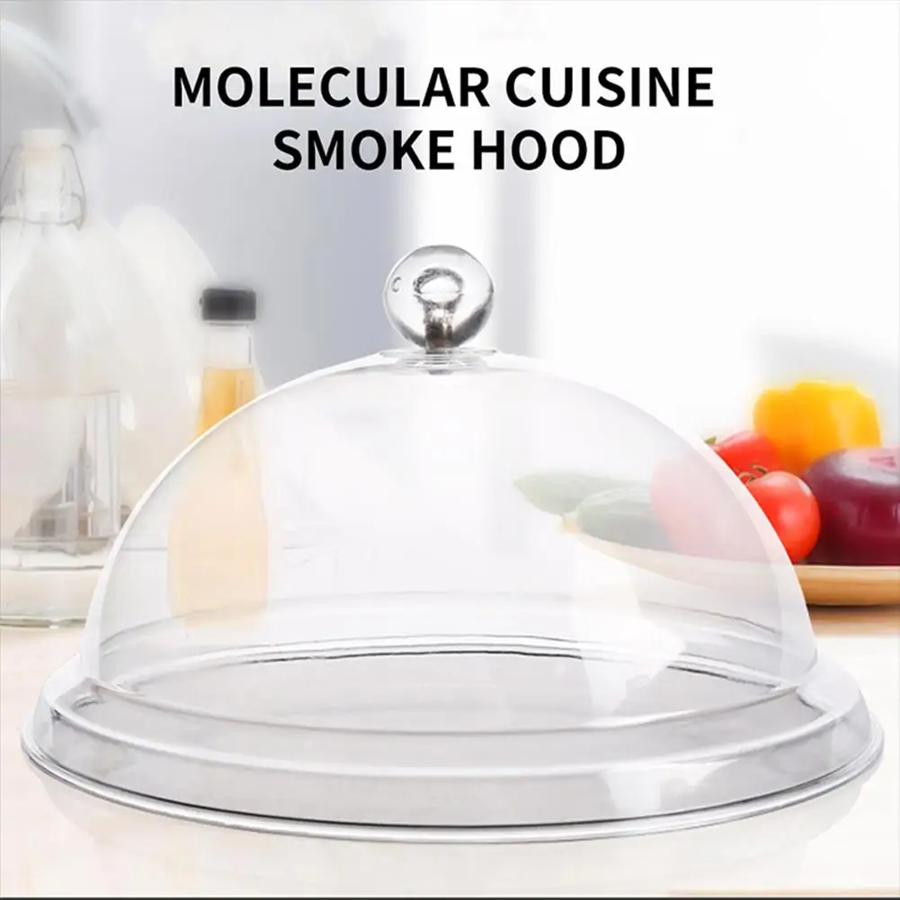 

Smoked Hood Acrylic Molecular Cuisine Smoked Hood Food Grade Lid Dome Cover Smoke Infuser