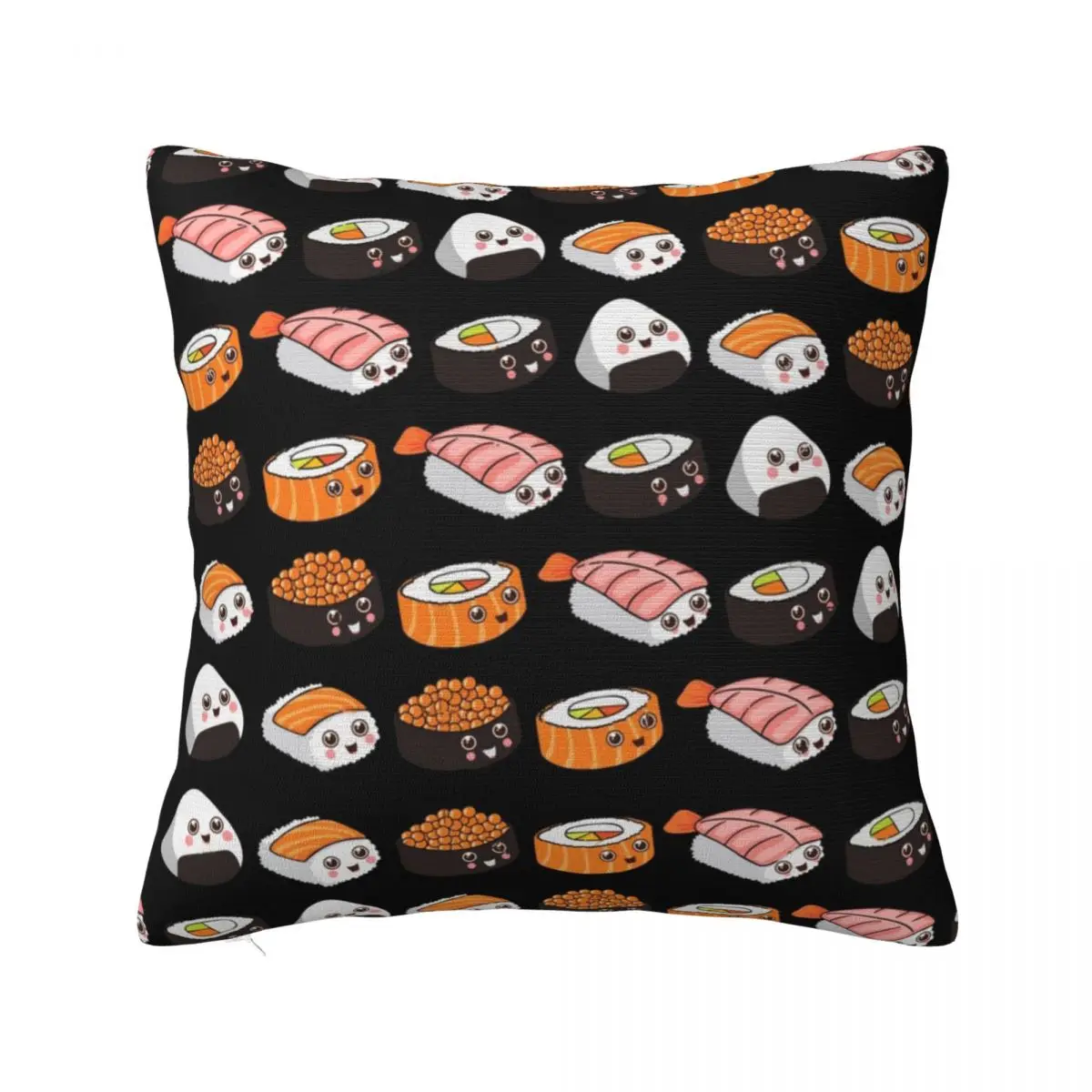 

Sushi Family Cute Tasty Pillowcase Printed Polyester Cushion Cover Decor japanese food oishii Throw Pillow Case Cover Chair 40cm