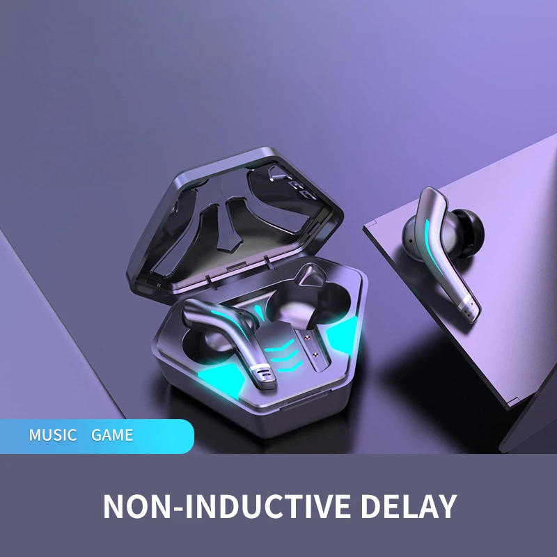 Новая игровая гарнитура TWS с низкой задержкой, Беспроводная игровая Bluetooth-гарнитура с двухрежимным декодированием MD168 Eat Chicken