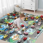 Детская игровая карта, Детский развивающий игровой коврик, большая карта города, нетканый водонепроницаемый игровой коврик, забавные игрушки для мальчиков, игрушечные машинки