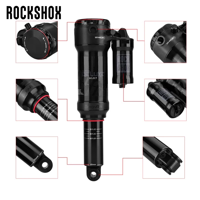 Задний амортизатор SRAM ROCKSHOX Deluxe MTB Trail Bike Debon Air 185/205/225 цаппер пневматический Softtail