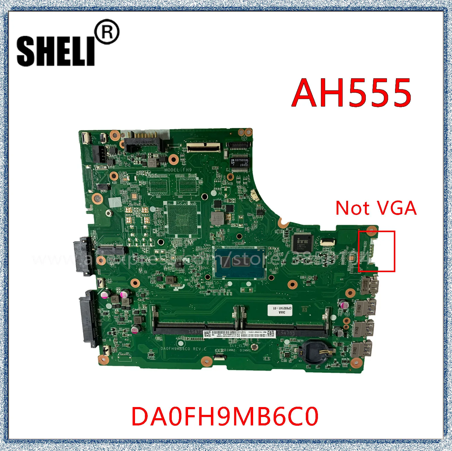 

SHELI Fujitsu AH555 Laptop Motherboard With I3-5005U 3805U CPU Independent Motherboard DA0FH9MB6C0