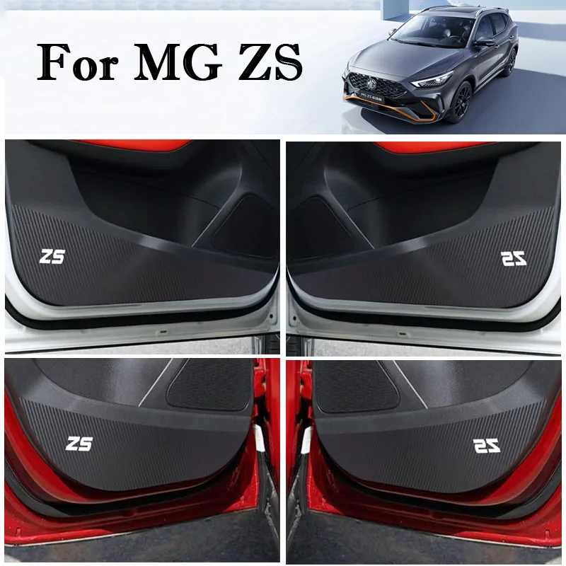 4 шт. защитные наклейки из углеродного волокна для дверей MG ZS 2017 - 2023 2024