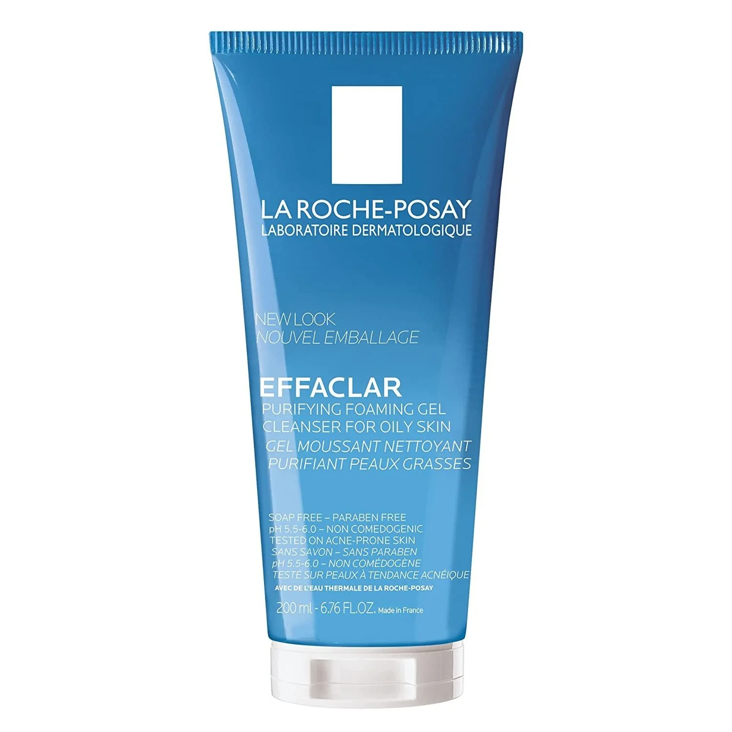 

La Roche-Posay Effaclar Purifying Foaming Gel Cleanser Deep Pores Cleanser Oil Free Acne Face Wash For Oil Sensitive Skin 200ml