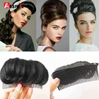 AOSI Модные женские синтетические волосы, пушистая расческа, зажим для пучка, увеличение объема волос, сделай сам, принцесса для парикмахерских, аксессуары для волос