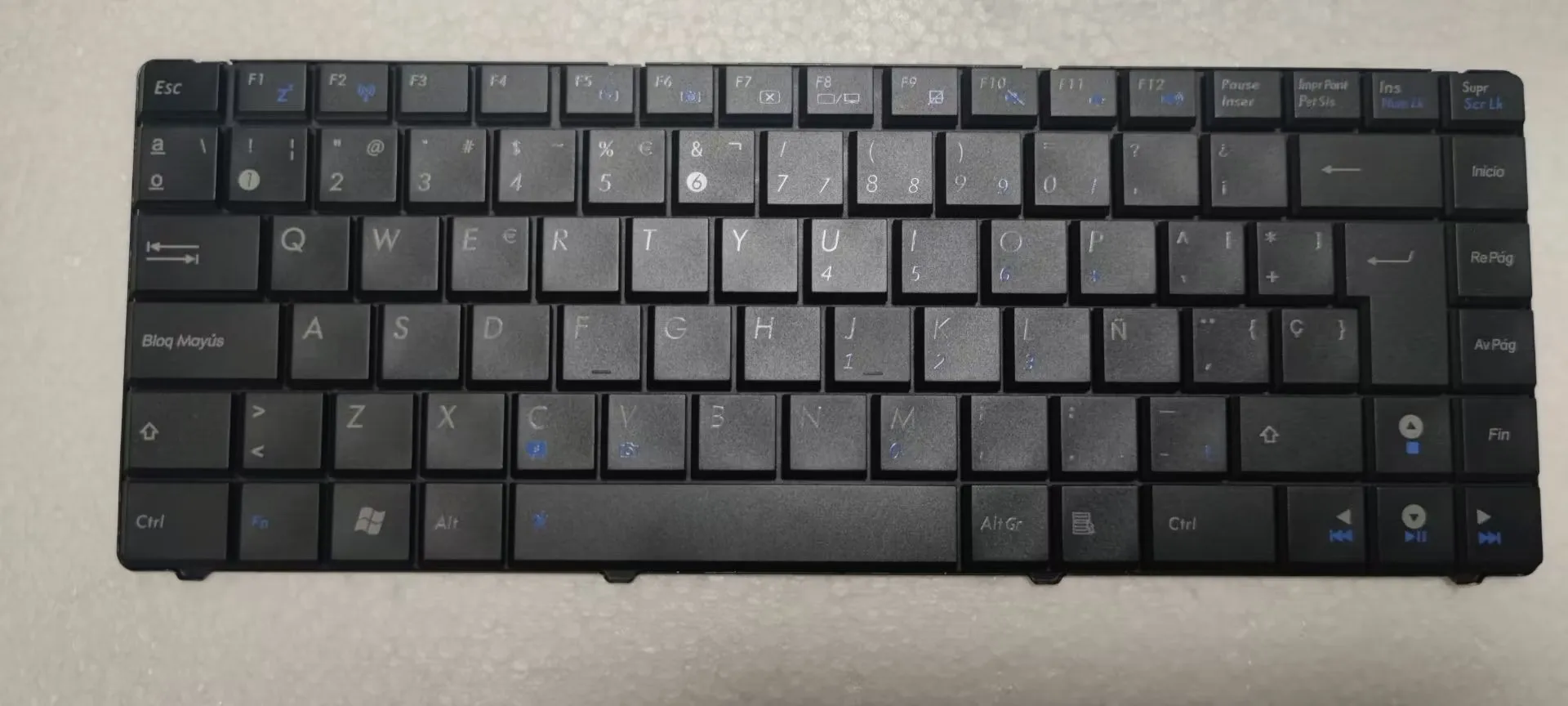 Испанская клавиатура для ASUS K40 K40AB K40AC K40AD K40AF K40C K40ID K40IE K40IJ