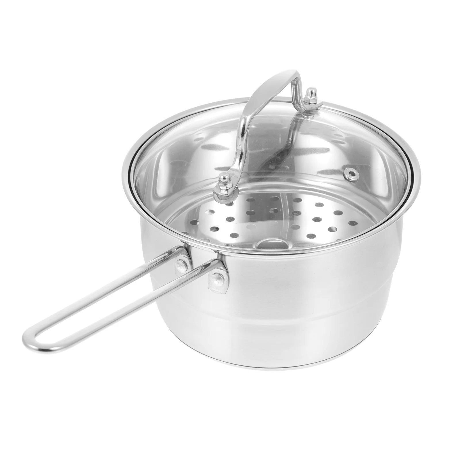 

Stainless Steel Pot Stainless Steel Handle Pot Steaming Pot Heating Pot for Dorm