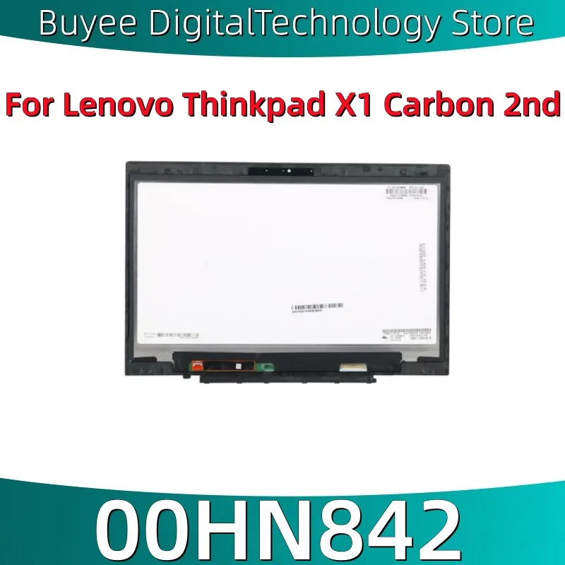 Новый 00HN842 для Lenovo P50 Thinkpad X1 карбоновый 2-й 14-дюймовый ЖК-экран в сборе с рамкой LP140QH1-SPA2 40pin 2015 лет