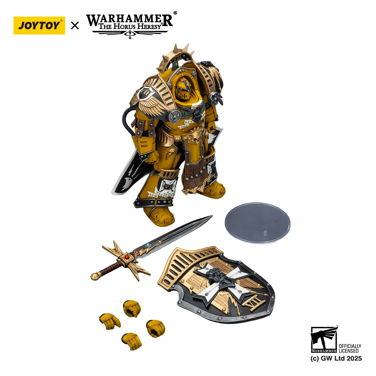 Фото Фигурки JOYTOY Warhammer 40k 1/18 Imperial Fists Legion Praetor in Tartaros Terminator Armour Librarian Consul №4
