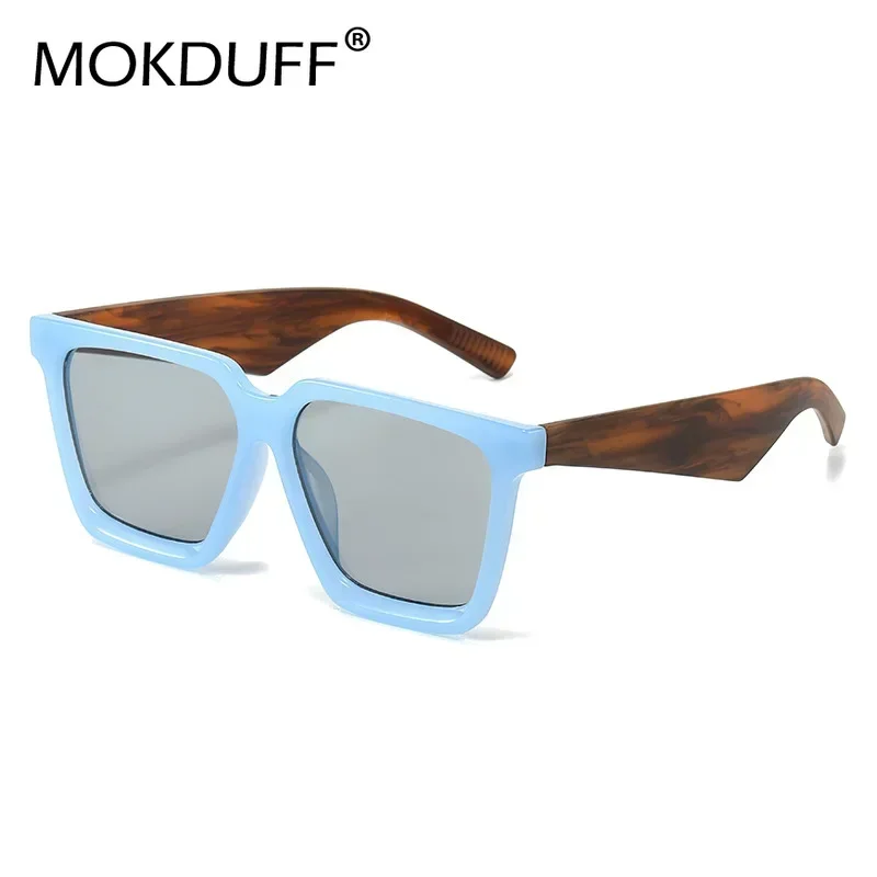 

Очки солнцезащитные для мужчин и женщин UV400, квадратные, ярких цветов, большие модные брендовые дизайнерские, трендовые, синие, зеленые