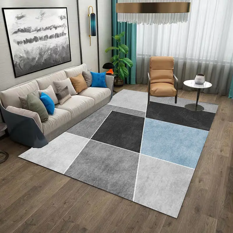 Nordic Carpet for Living Room Modern Home Bedroom Washable Large Carpets Non-slip Bath Mat Kids Bedside Rug Decoration |