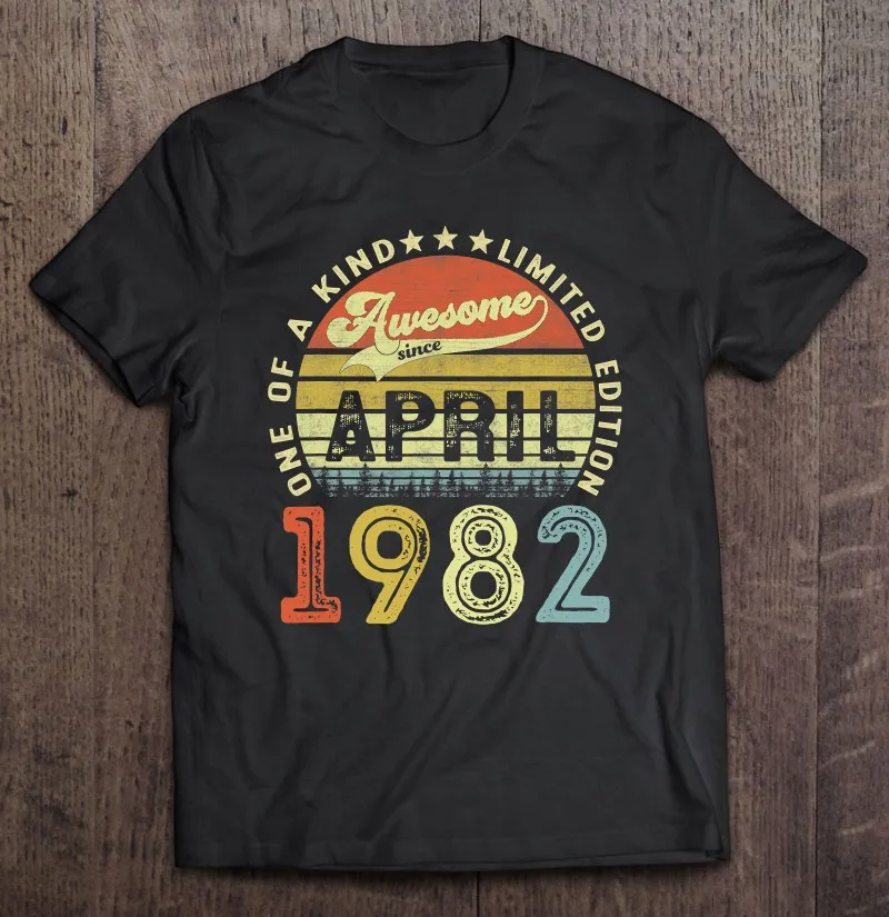 

Футболка унисекс на день рождения 39 лет, 39 апреля 1982 года