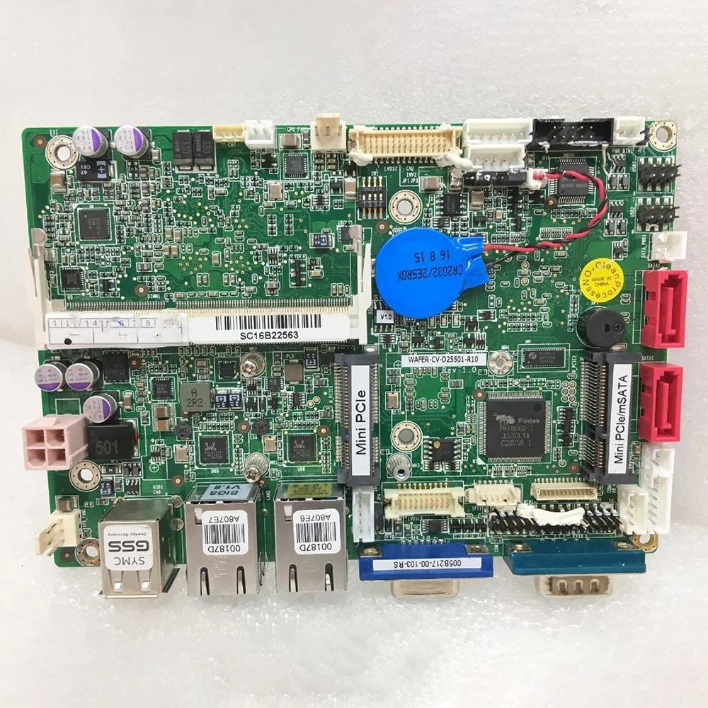 

WAFER-CV-D25501-R10 REV1.0 для промышленного компьютера, материнская плата, полный тест