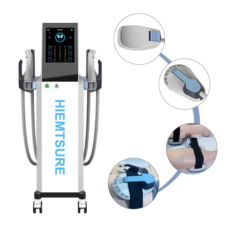 

Latest Ems Sculpting Machine Weight Loss Burn Fat Electromagnetic Equipment Body Slimming Muscle Stimulate 4 Handles Salon Spa