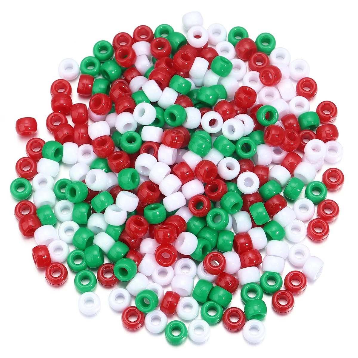 200 шт. 6X9 мм круглые акриловые бусины для дредов с большим отверстием волос