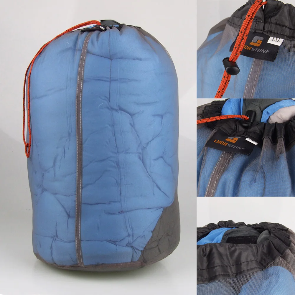 

Hiking Climbing Stuff Sack Laundry Bag Ultralight Camping Sports Mesh Drawstring Storage Bag Factory Price S-XXL
