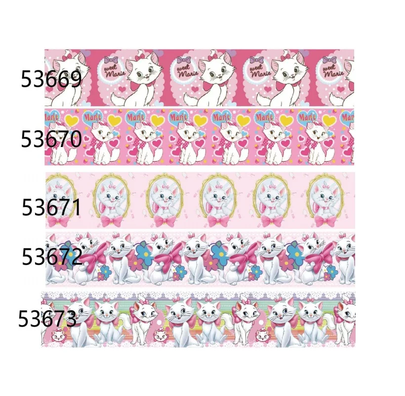 

Sweet Marie Disney Grosgrain Ribbon 25mm Printed for Hairbows DIY 10yards Craft Supplies Handmade Materials