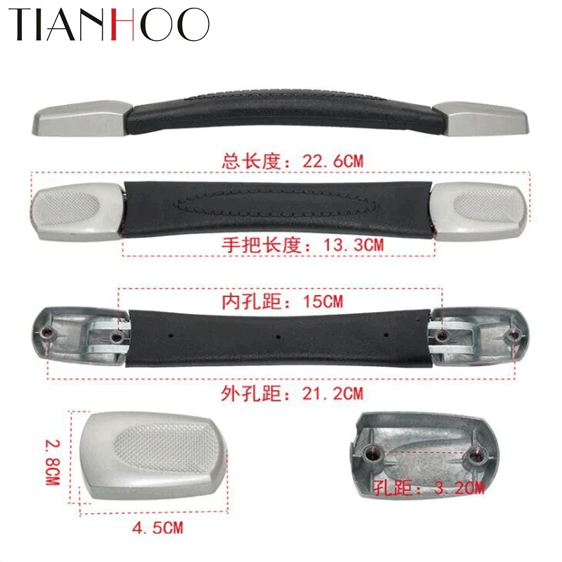 

22.6cm Luggage accessories handle zinc alloy metal luggage handle luggage case ABS material handle hardware accessories luggage