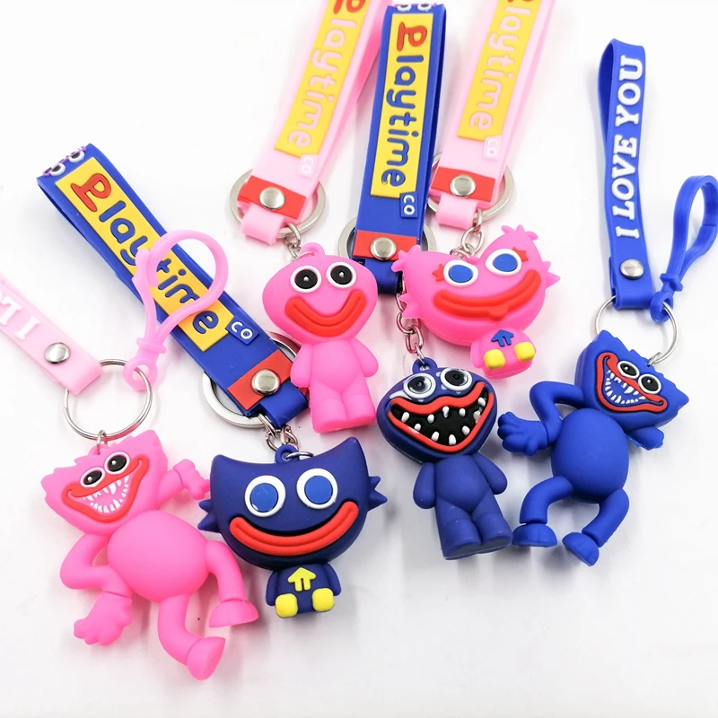 

Cute Poppy Action Toys Figure PVC Pendant Keychain Sausage Monster Playtime Fear Cosplay Trinket Toy Gift