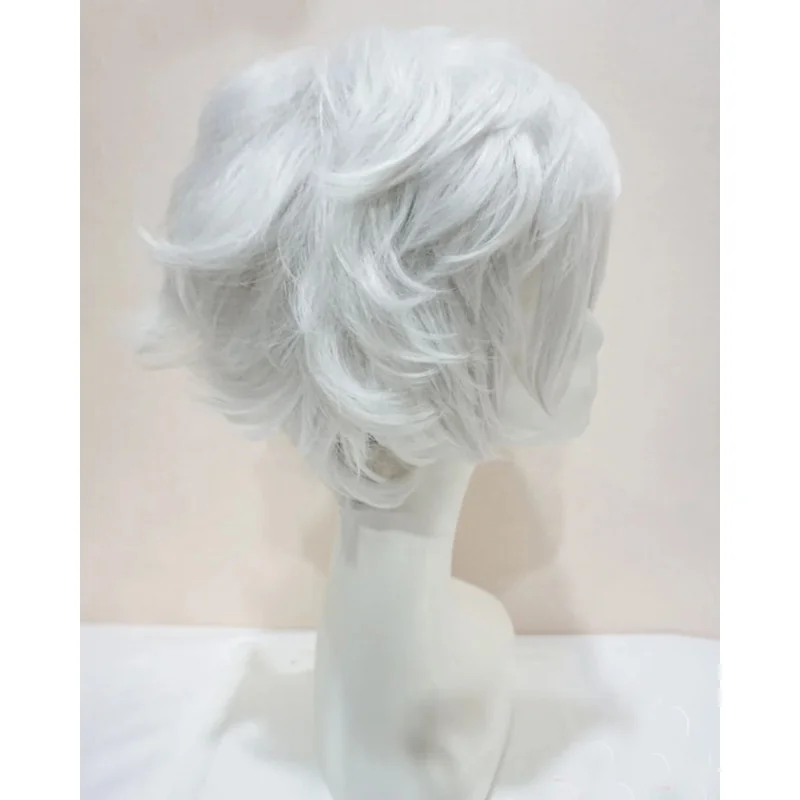 Новый Gintama Gintoki Sakata парики для косплея 32 см/12 дюймов короткие белые мужские