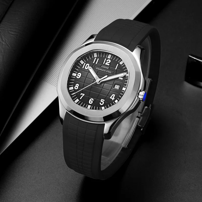Hot Sale Fashion Men's Quartz Watch Casual Silicone Waterproof Quartz Watches Young Style Auto Date Luminous Clock Dropshipping enlarge