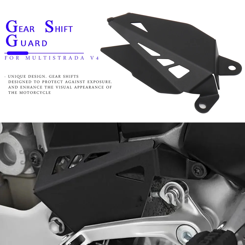 

New Motorcycle Accessories Gear Shift Assist Lever Protector Guard Cover Black For DUCATI MULTISTRADA V4 Multistrada V4