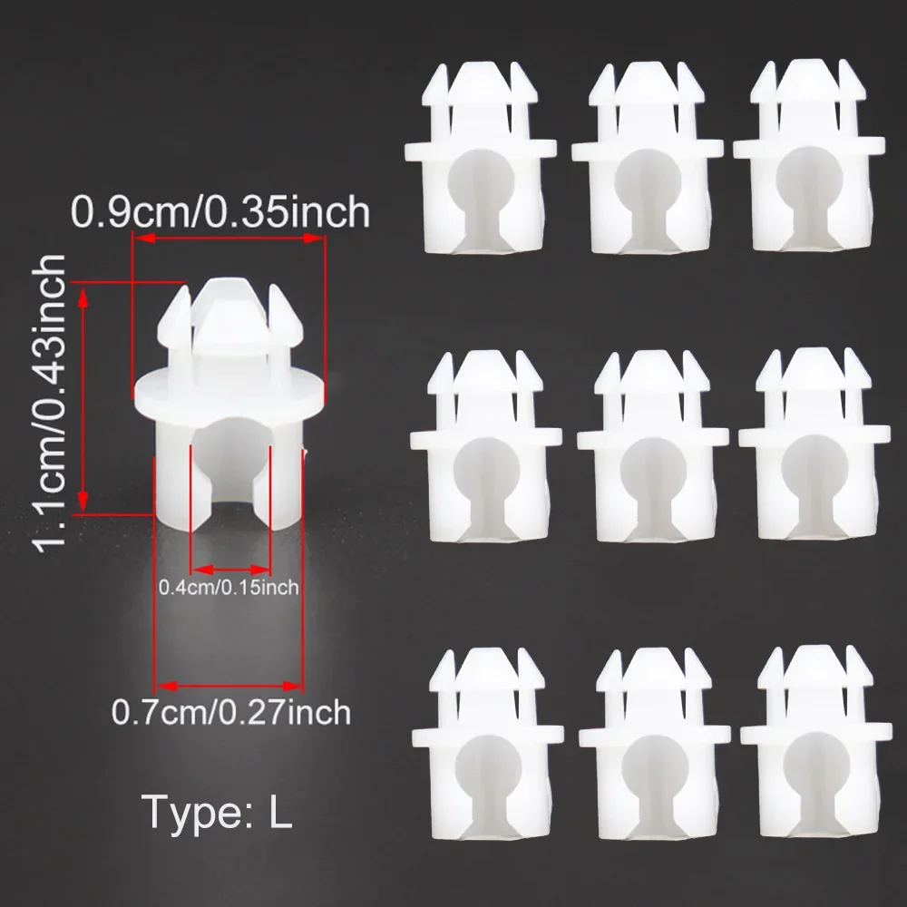 

10X для Audi A3 8L A4 B5 A6 C4 A8 D2 дверной замок, соединительные зажимы, передняя и задняя внутренняя защелка, ремонтный зажим, крепеж