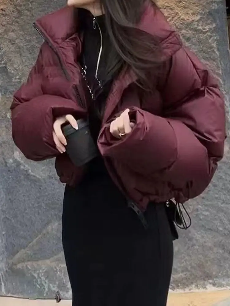 

Осень-зима 2023, куртка, женская теплая куртка-пуховик, пальто, женские свободные толстые Пузырьковые пальто для женщин