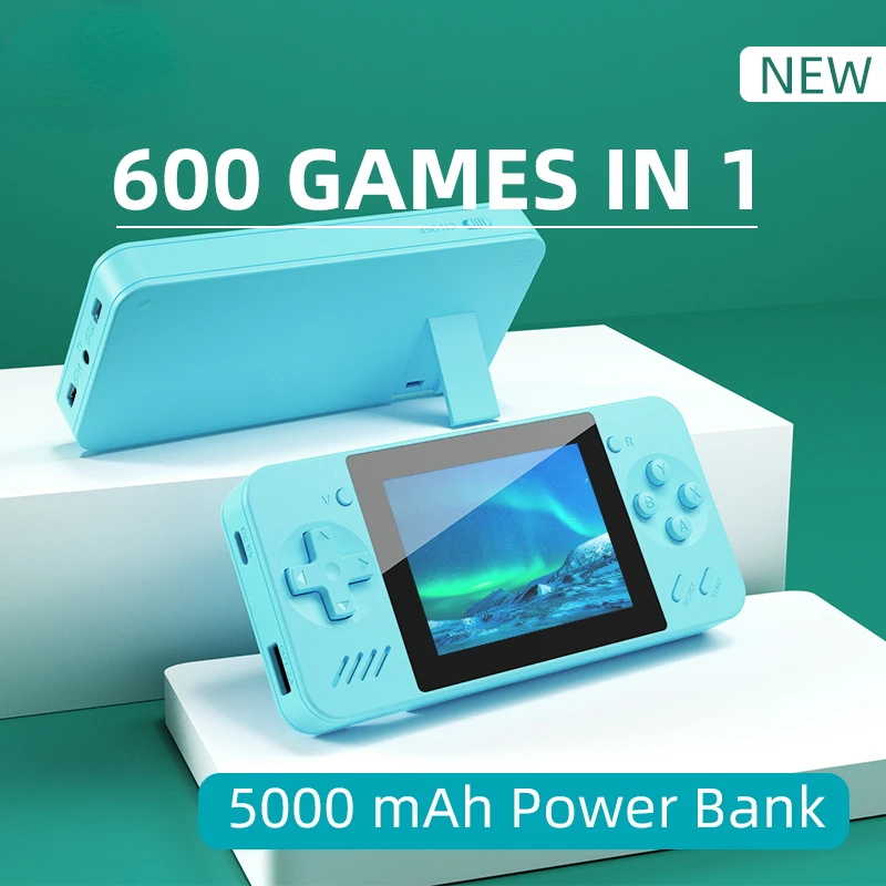 Портативная игровая консоль Q35 5000 мАч мобильный источник питания 8 бит игровой Av