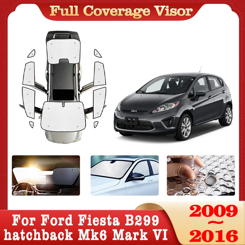 Автомобильный солнцезащитный козырек с полным покрытием для Ford Fiesta B299 хэтчбек Mk6