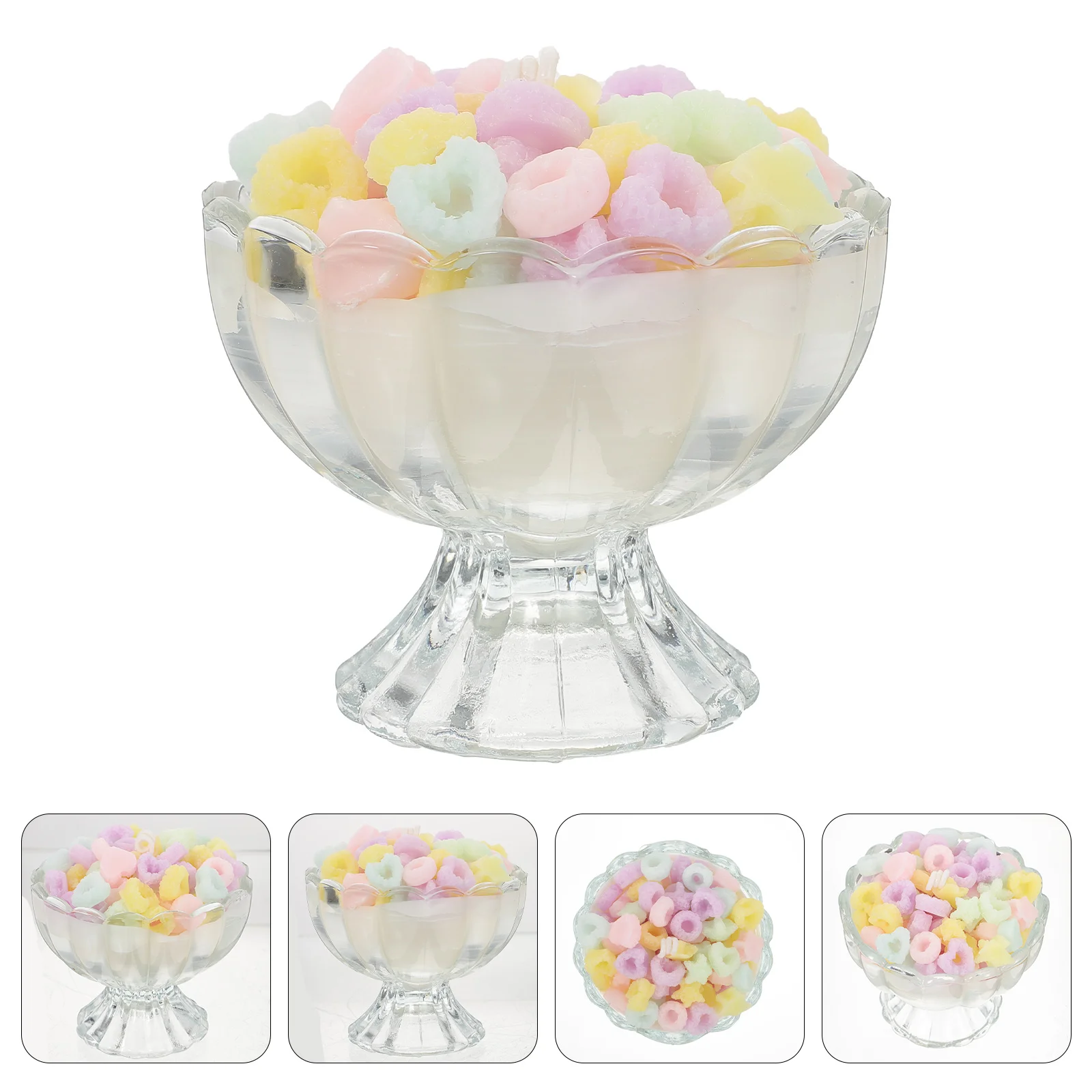 

1set Dessert Design Candle Adorable Scented Candle Decorative Scented Candle for Gift Home Party