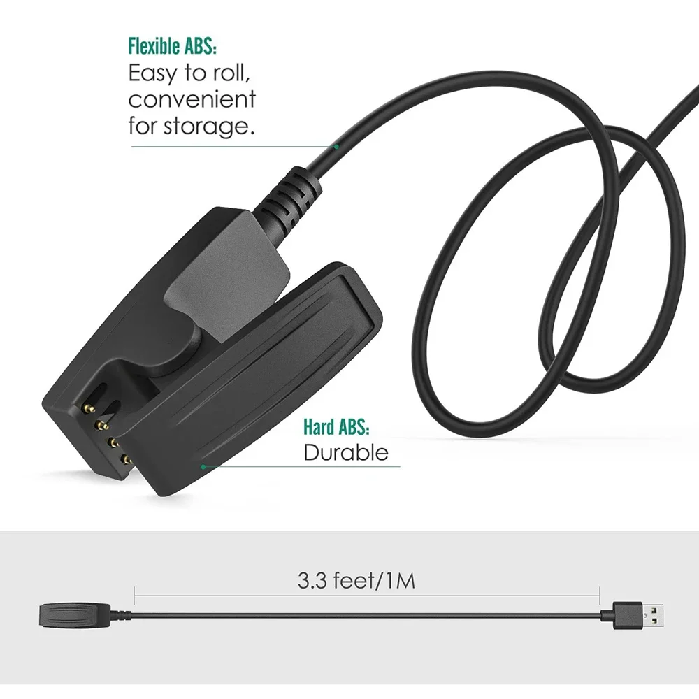 Фото USB-кабель для быстрой зарядки, адаптер-зарядное устройство для Garmin Lily Forerunner 30, 35, 35J, 230, 235, 630, 645, 735XT, Vivomove HR, Approach S20 №3