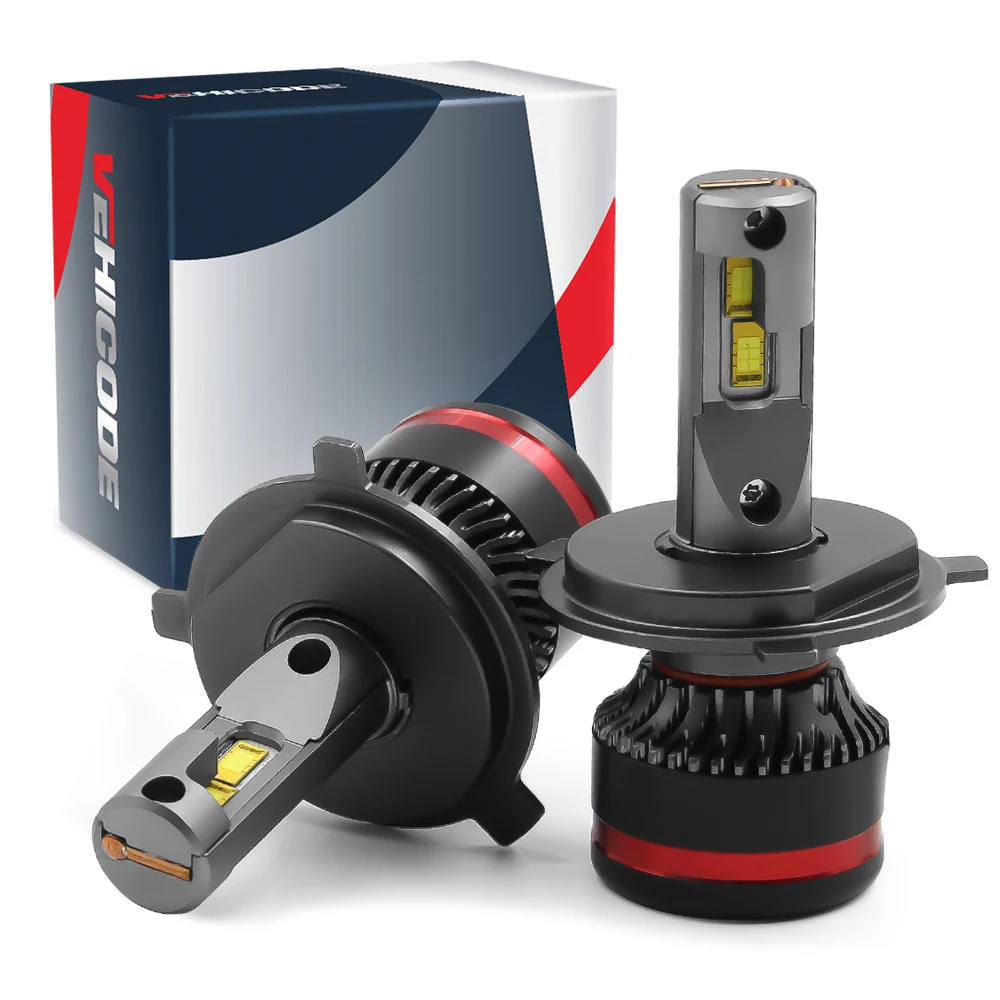 

H4 9003 HB2 LED Headlight Bulb CANBus Error Free High Low Beam Car Motorcycle 6000K White Super Bright 12V 24V Hi/Lo Light Autom