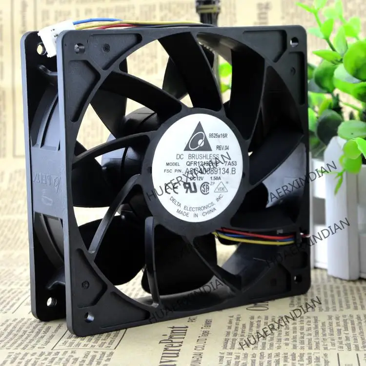 

New QFR1212EHE 12038 12V1.5A 4PWM Cooling Fan Assembly Kit