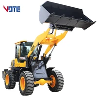 4 Wd Mini Wheel Loader Hydraulic 1600 Kg Wheel Loaders CE with Snow Bucket/Blower/Blade/Pallet Loader Forks for Sale
