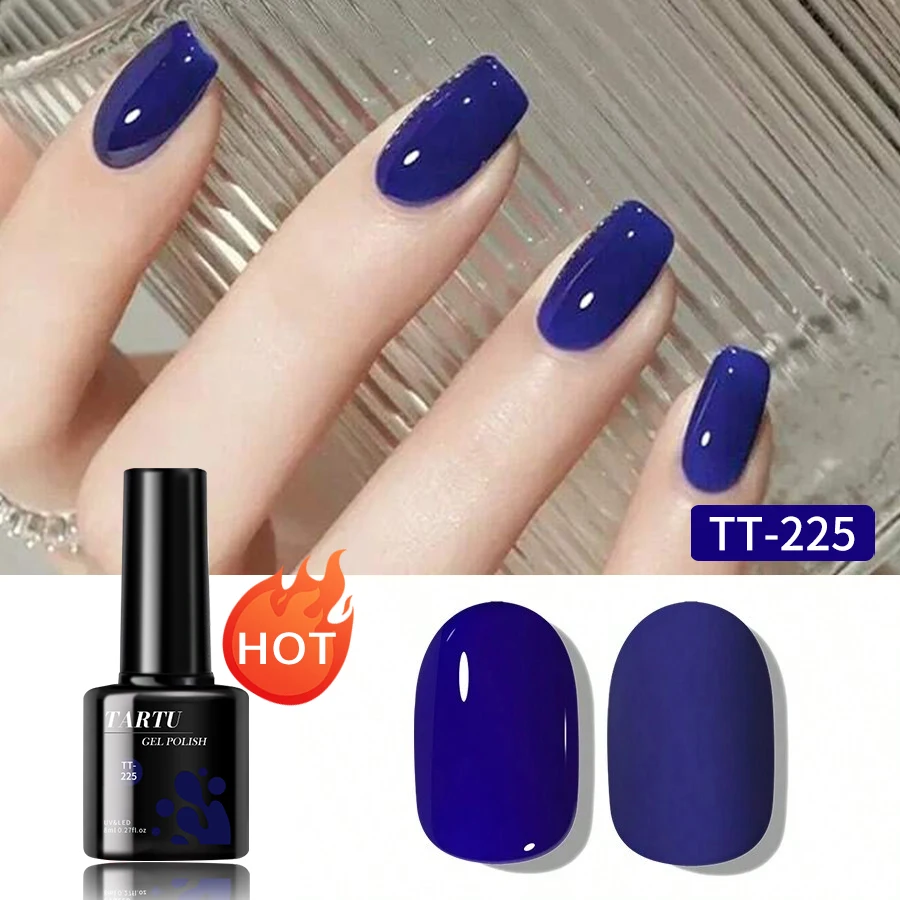 TARTU 8 мл Гель-лак для ногтей 63 цвета Бордовый Красный телесный Nails Art Soak Off UV/LED