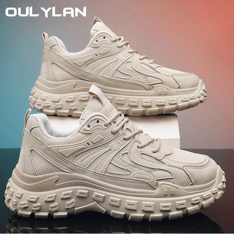 Мужские легкие кроссовки для прогулок дышащие сетчатые спортивные туфли Уличная