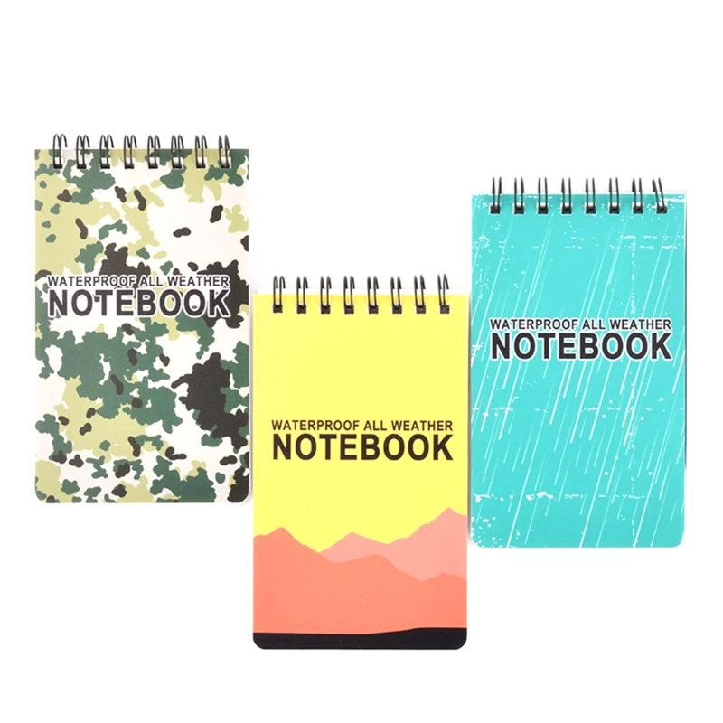 

Top-Spiral Notepad Waterproof Notebook-Tactical Note Book for Outdoor Enthusiast 24BB