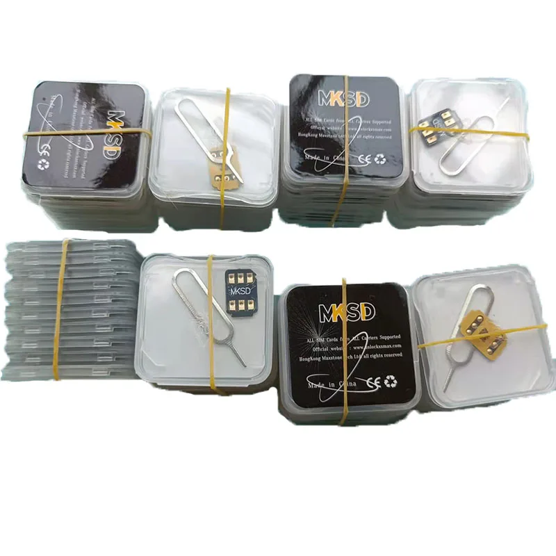 Оптовая продажа новый MKSD с наклейкой разблокировка sim-карты iphone для Ip 6 7 8X11 12 13 14